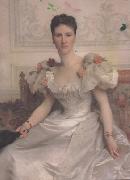 Adolphe William Bouguereau Portrait of Madame la Comtesse de Cambaceres (mk26) oil painting reproduction